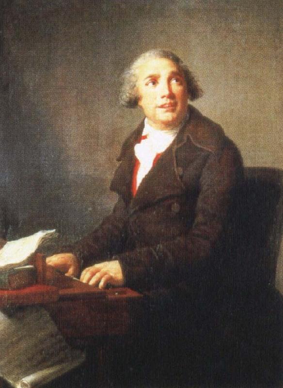 Johann Wolfgang von Goethe one of the most successful opera composers of his time,painted by elisadeth vigee lebrun